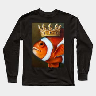 Clown fish with a Crown Long Sleeve T-Shirt